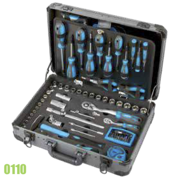 Bộ đồ nghề bảo dưỡng 0110, 133 chi tiết, vạn năng của FERVI - Italia.