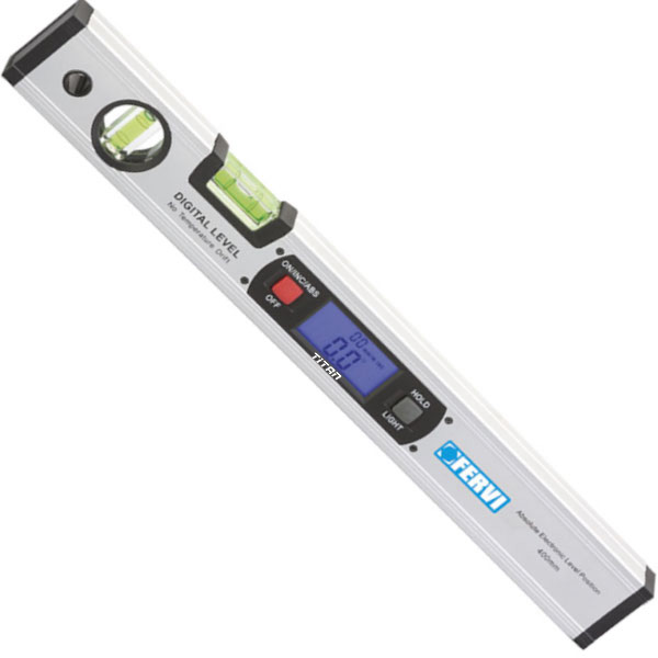 Thước thủy điện tử 400mm 0109, có đèn chiếu sáng nền, nam châm