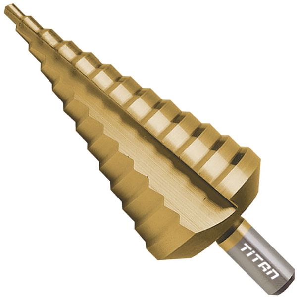 Mũi khoan tháp FERVI F639, phủ TiN, chuôi trụ Ø10mm