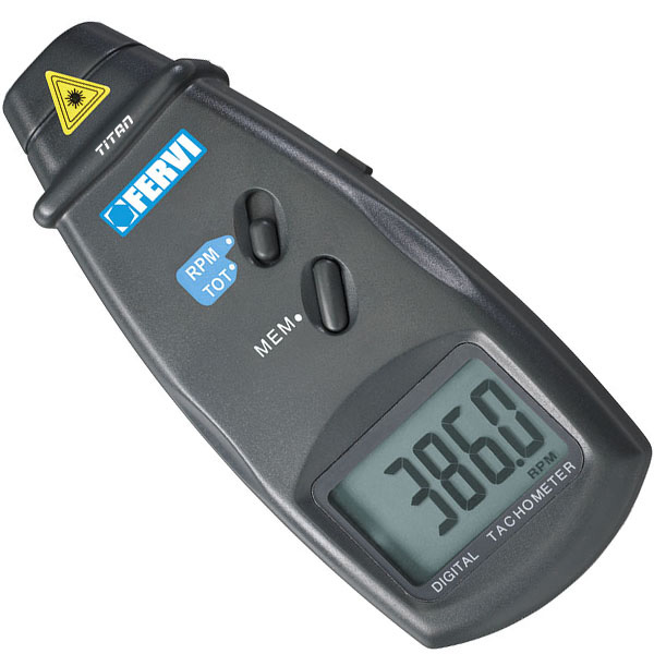 Máy đo tốc độ vòng quay FERVI C067 kỹ thuật số 2,5 - 9999,9v/p