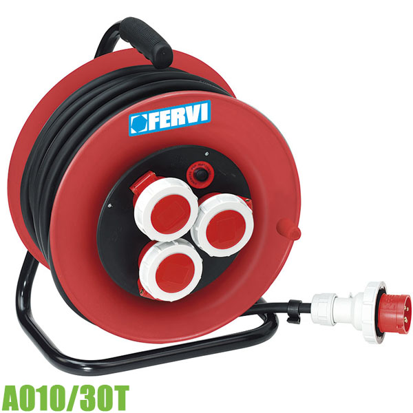 Rulo 3 pha FERVI A010/30T, dây điện 30m, công suất  11 KW.