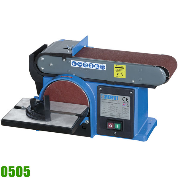 Máy chà nhám băng và nhám tròn FERVI 0505 công suất 0.5kW