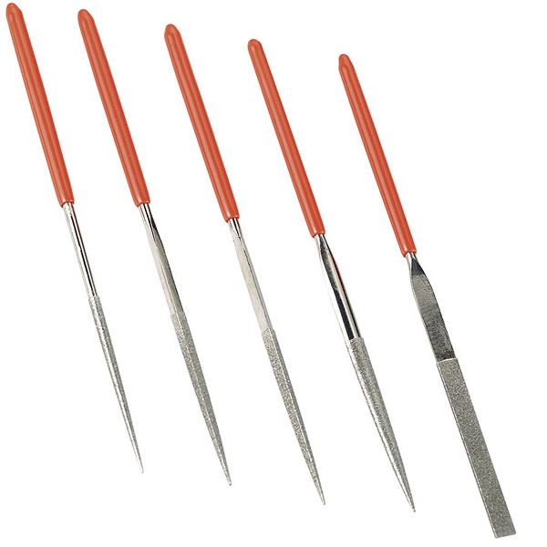 Bộ giũa kim cương FERVI L013, 5 cây dài 140mm nhập từ Italia