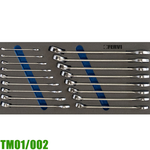 Bộ cờ lê vòng miệng 17 chi tiết FERVI TM01/002, 6-22mm