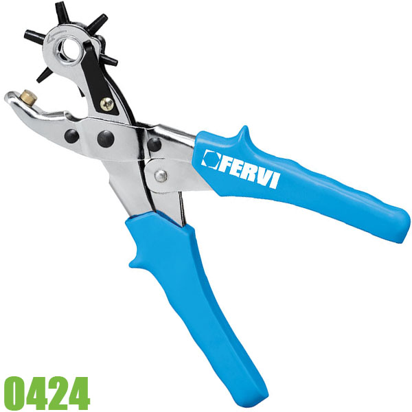 Kìm bấm lỗ da 0424, nhựa, cao su 250mm FERVI Italia