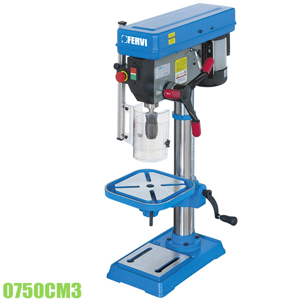 Máy khoan bàn trụ thân chính ∅80mm, bàn máy 290x290mm Fervi 0750CM3