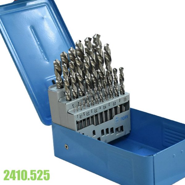 Bộ mũi khoan 25 chi tiết từ 1.0 đến 13mm Fervi 2410.525