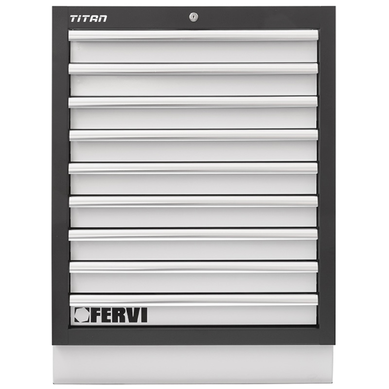 Tủ dụng cụ 9 ngăn FERVI A007/20 kiểu module lắp ghép, nhập từ Ý