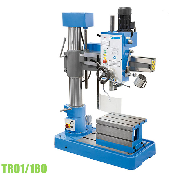 Máy khoan cần FERVI TR01/180, hành trình 220mm, trục chính côn MT4