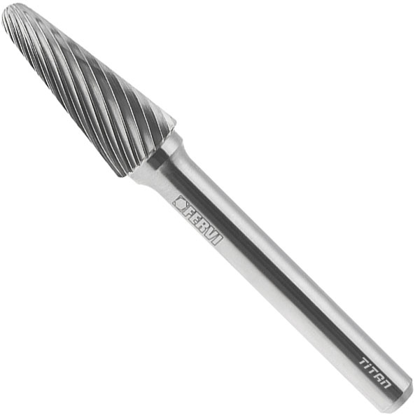 Mũi mài hình quả thông đầu côn FERVI LxSC, Ø3-6mm