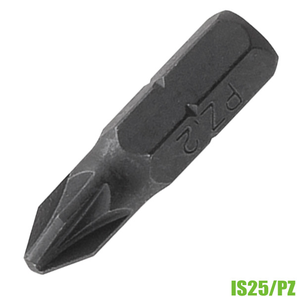 Đầu vít hoa thị PZ1-PZ3 chuôi lục giác 1/4” inch Fervi IS25/PZ