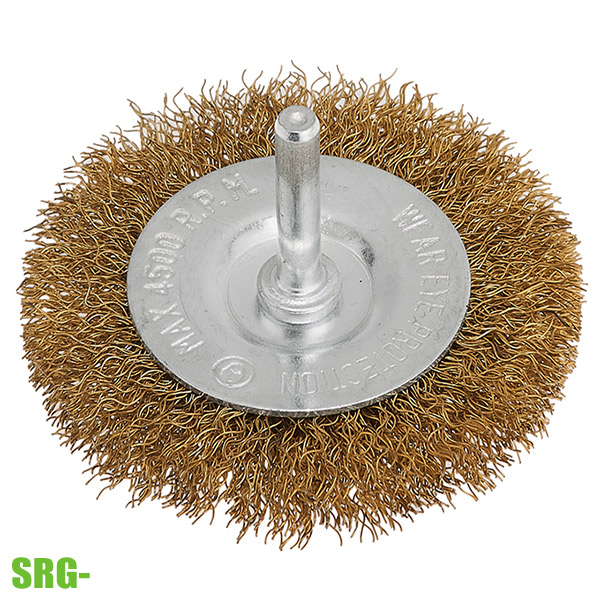 Đĩa cước thau đánh gỉ SRG, chuôi tròn 6mm Fervi Italia