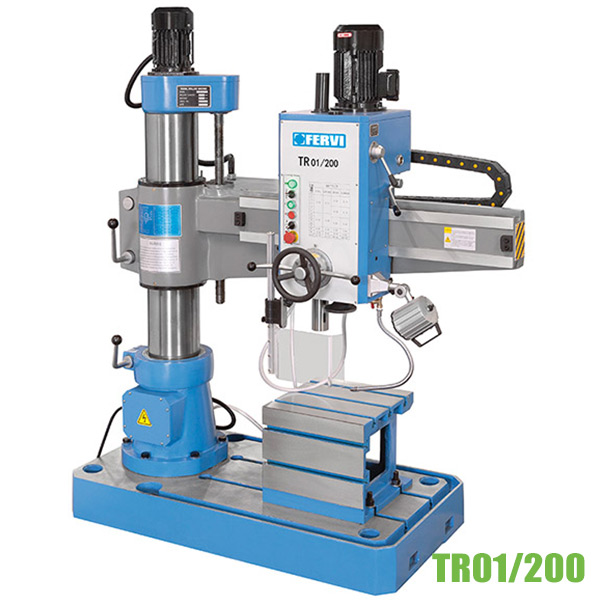 Máy khoan TR01/200, hướng tâm trụ chính ∅200mm, bàn máy 400x400mm
