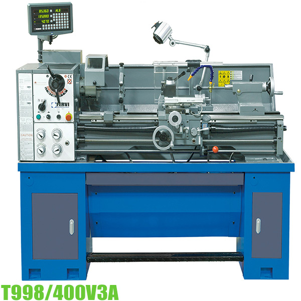 Máy tiện vạn năng T998, mâm cặp ø250mm, 8 cấp tốc độ Fervi