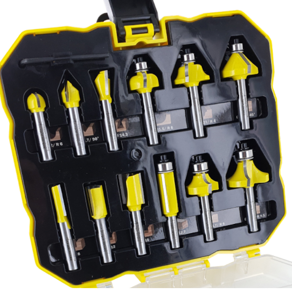 Bộ mũi xoi FAMAG 3382.812 phào gỗ 12 chi tiết, làm nẹp chỉ