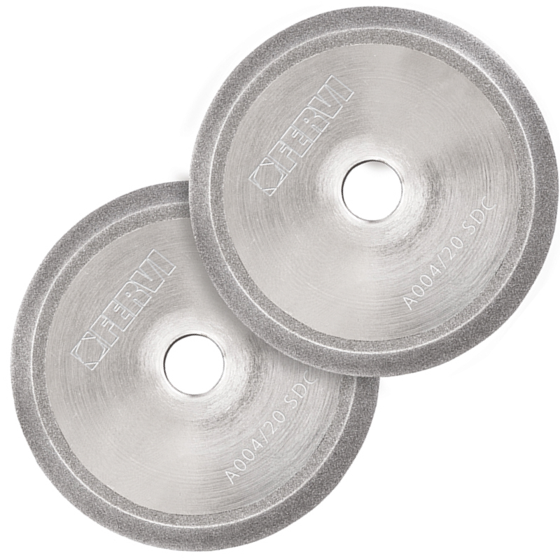 Bộ 2 đá mài dao phay ngón ø4 đến 20mm Fervi A004/20SDC