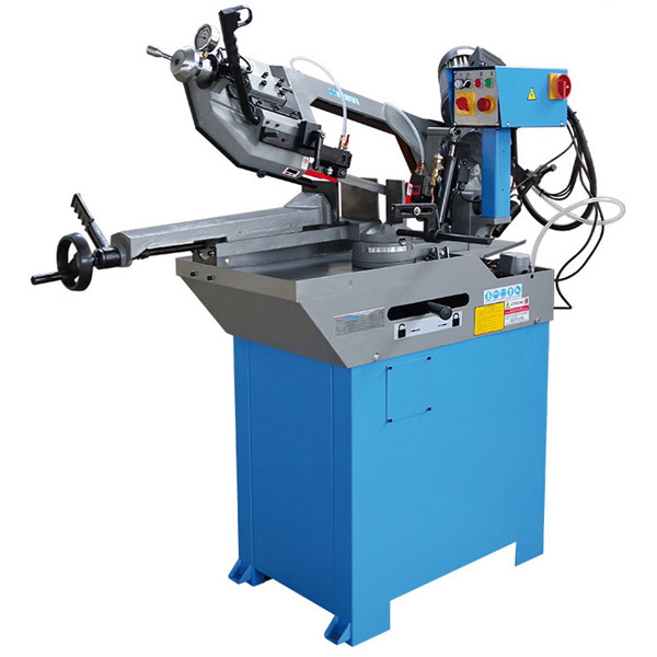 Máy cưa vòng FERVI 0273, cơ cấu cấp phôi bằng thủy lực