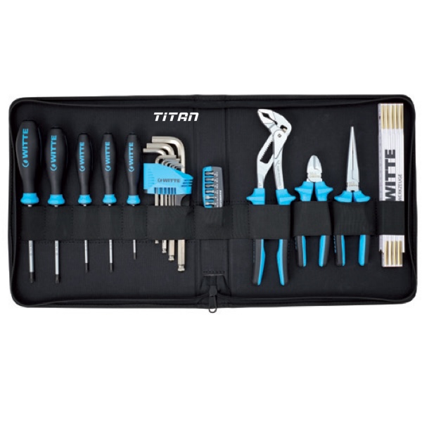 Bộ dụng cụ điện 11 chi tiết WITTE 301212, túi vải Mediset
