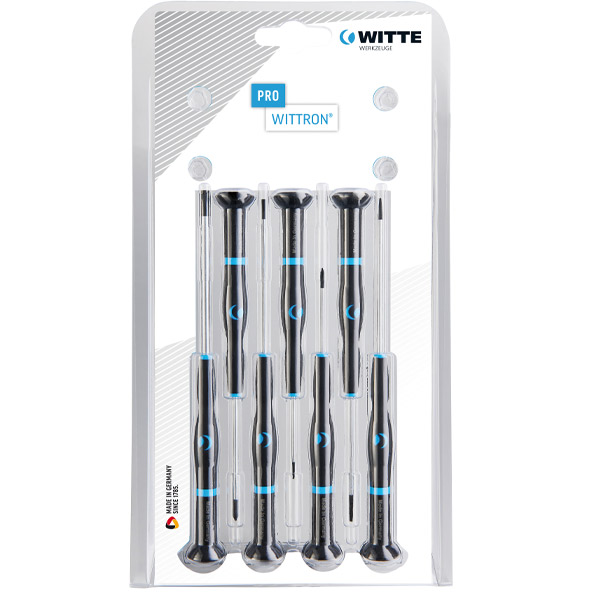 Bộ tua vít đầu sao WITTE 89343 cho ngành điện tử 07 chi tiết