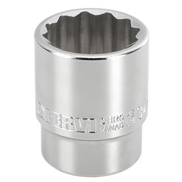 Đầu socket trắng BN4P2Nx, 12 cạnh vuông 3/4 inch FERVI BN4P2Nx