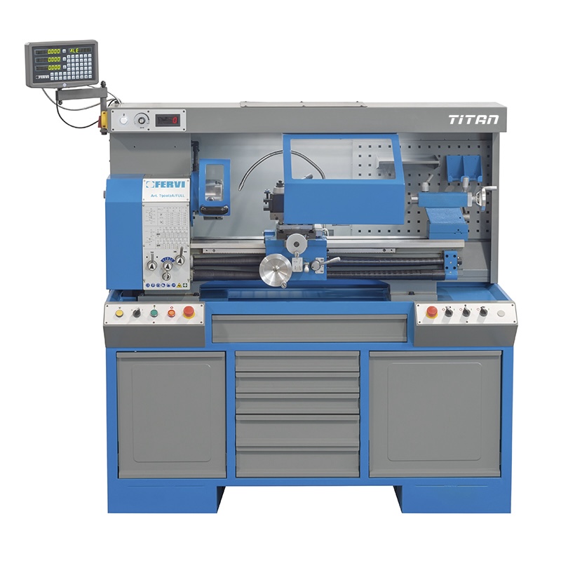 Máy tiện đầu bánh răng FERVI T900I2A/FULL, băng máy 830mm