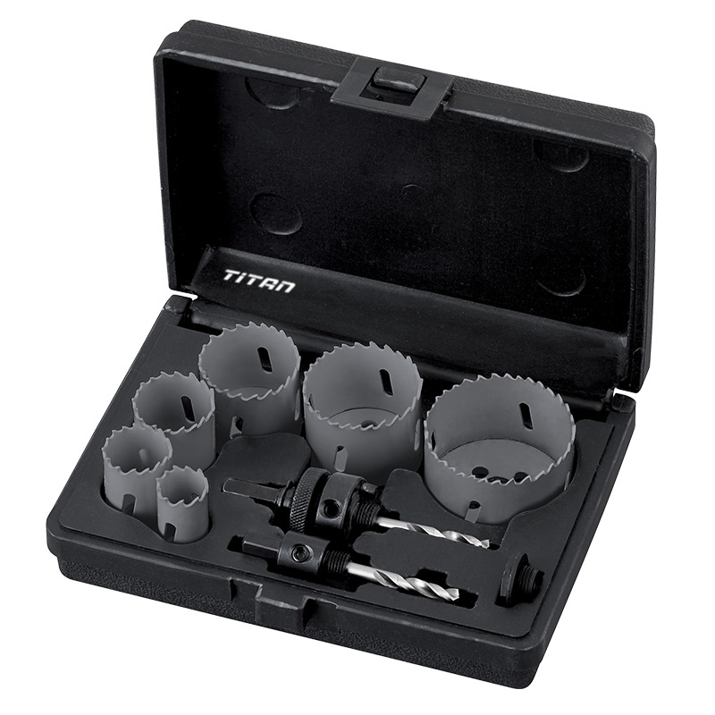 Bộ lưỡi cưa lỗ FERVI 0278/002S gồm 9 chi tiết, nhập từ Ý