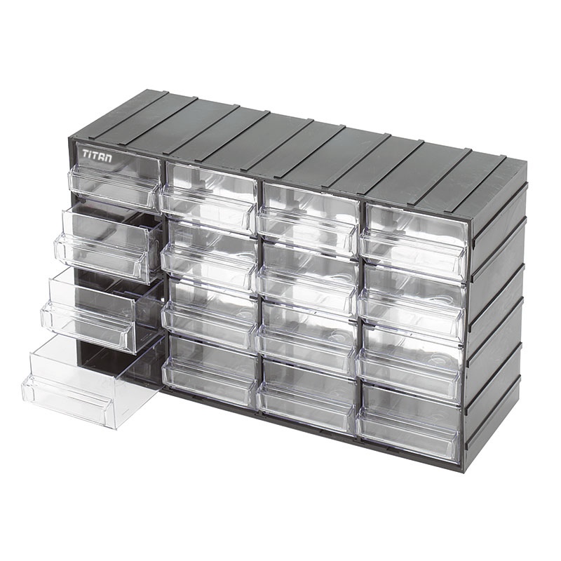 Hộp đồ nghề nhiều ngăn FERVI C085, kích thước 12, 16, 24 hộc