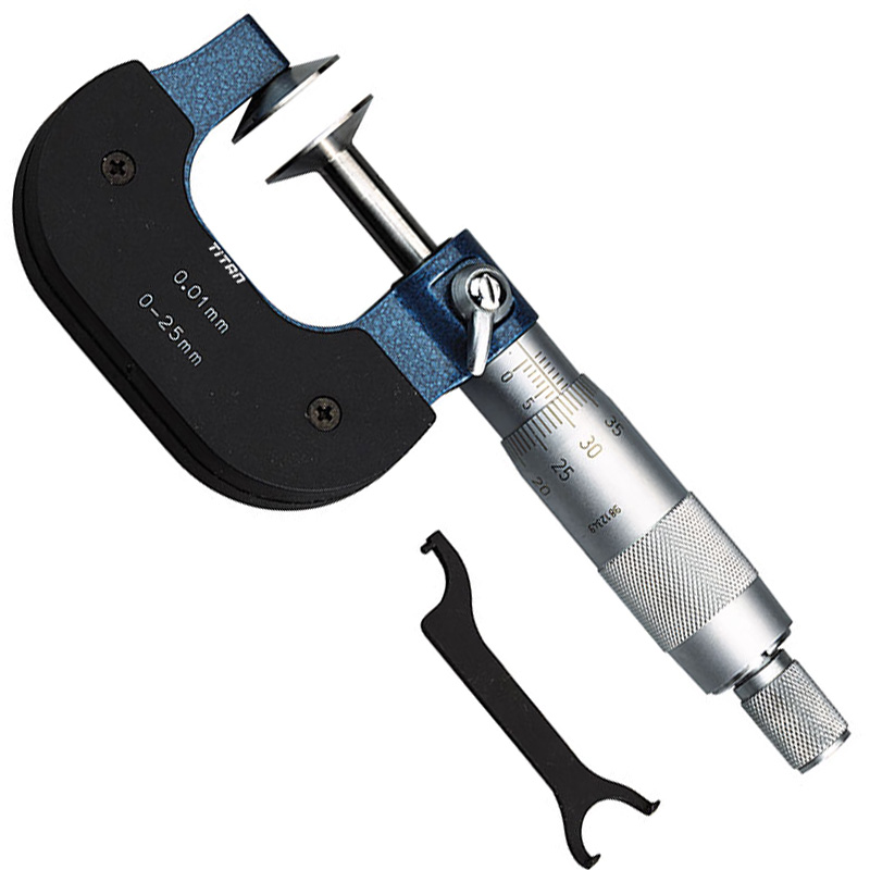 Panme cơ đo ngoài, dạng đĩa FERVI M010-,  thang đo 0-200mm