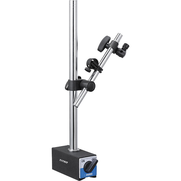 Chân đế gá đồng hồ so từ tính FERVI S052/4, rãnh chữ V, lực từ 1300N