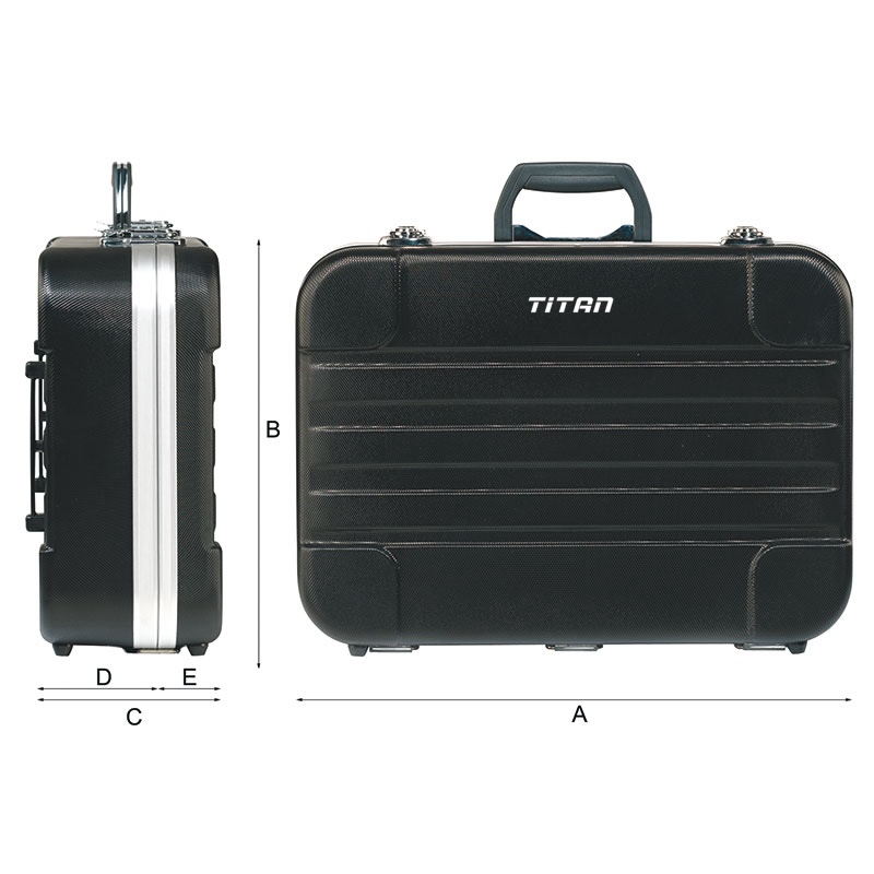 Vali đồ nghề bằng nhựa ABS cứng, FERVI 0682, đai nhôm