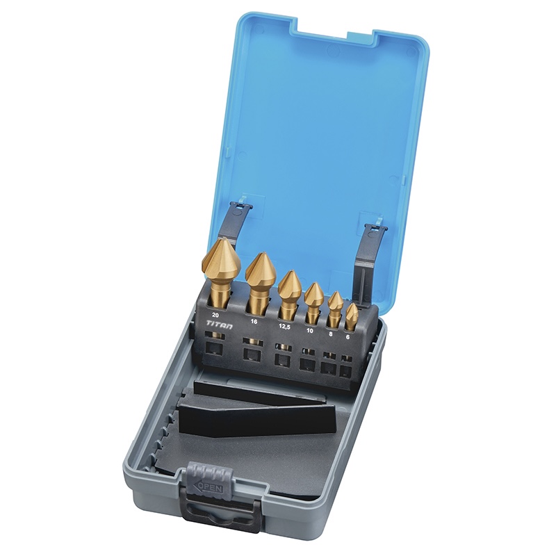 Bộ mũi khoét FERVI S001/60 phủ TiN, 3 rãnh hay 3 me