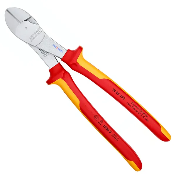 Kìm cắt cạnh cường lực dài 250mm, cán cách điện VDE 1000V