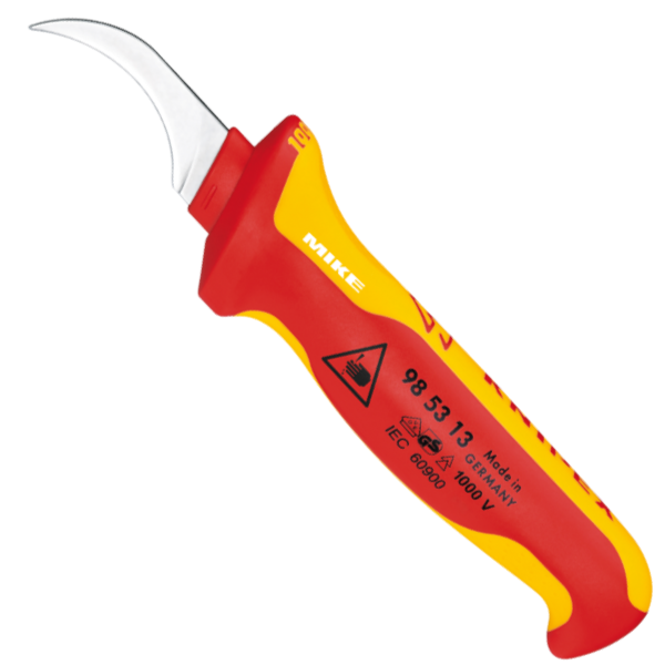 Dao rọc cáp móc cong Knipex 98 53 13 – cáp tiết diện quạt, VDE