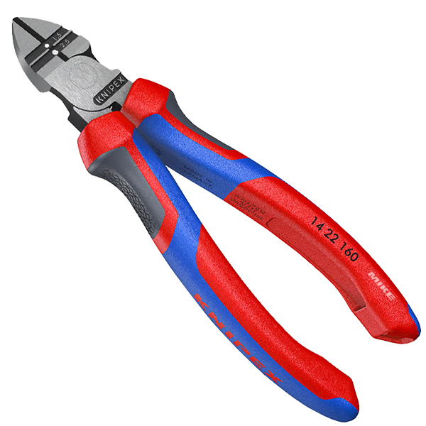 Kìm cắt cạnh. Knipex 14 – tuốt vỏ cách điện, cắt dài, heavy duty