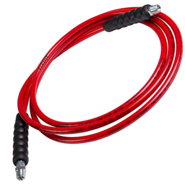 Ống thủy lực 2.4m Powerram PHS338, ren NPT 3/8", áp 700 bar