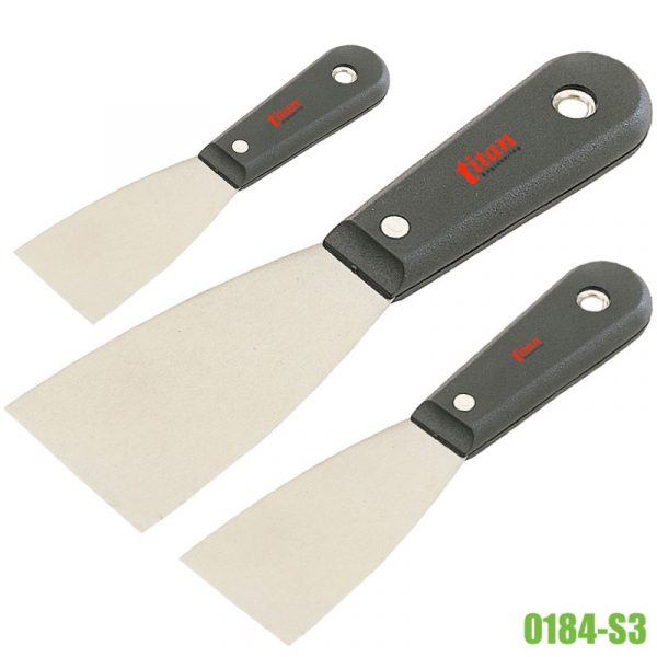 0184-S3 bộ dao bả bột gồm 3 cây, cán bằng nhựa cứng FERVI.