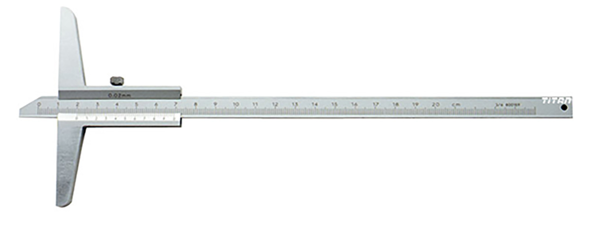 Thước đo sâu cơ khí 0-300mm FERVI C007-, độ chính xác 0.02mm