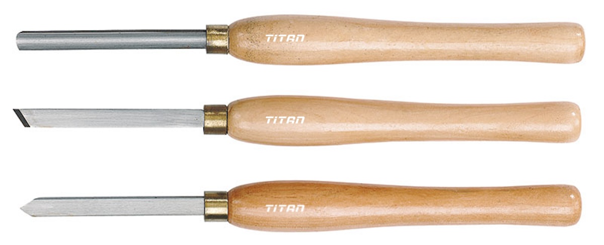 Bộ 3 dao tiện gỗ FERVI 0162, nhập từ Ý