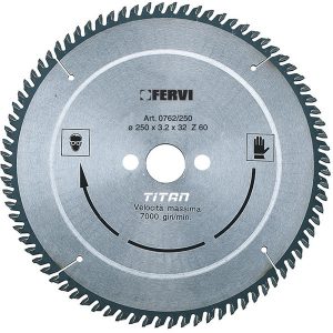 Lưỡi cưa đĩa FERVI 0762-, cắt nhôm và nhựa ø250-300mm