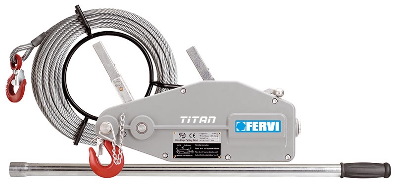 Tifo căng cáp FERVI 0791, tải trọng từ 800kg - 3,2 tấn tùy model.