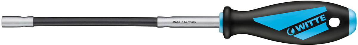 53080 Tua vít đầu tuýp thân dẻo 5-8mm cán nhựa đúc WITTE hàng Đức