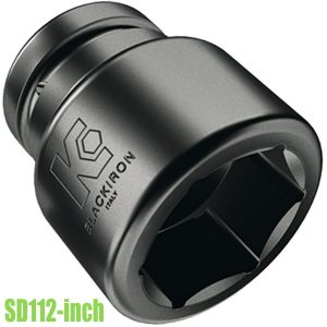 SD112-inch Đầu tuýp đen 6 cạnh ngắn hệ inch, vuông 1.1/2 inch Blackiron